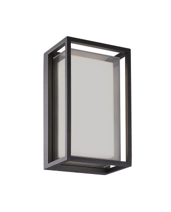 CHAMONIX * APLIQUE EXTERIOR GRIS OSCURO  LED IP65   - 9W - CCT 2700K-3200K-4000K
